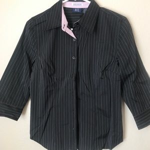 DCC stretch button down blouse.